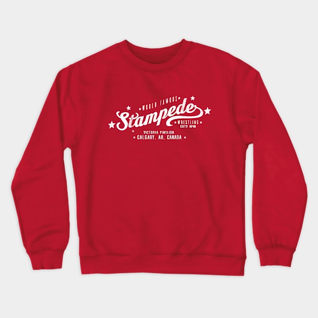 Stampede Wrestling Crewneck Sweatshirt by Snomad_Designs